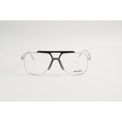 Prada - D160 - Metal - Golden - Black - Aviator Round - Double Bridge - Optics - Eyewear