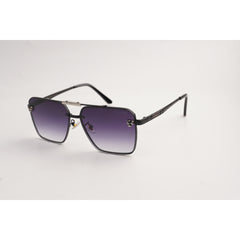 Cartier - 23061 - Gunmetal - Black Gradient - Metal - Square - Sunglasses - Eyewear