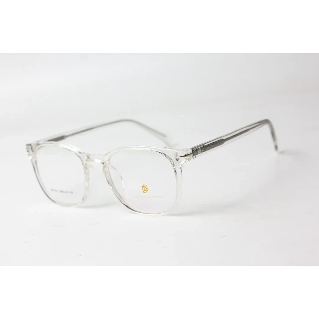 David Beckham - 2107 - Transparent White - Acetate - Round - Optics - Eyewear