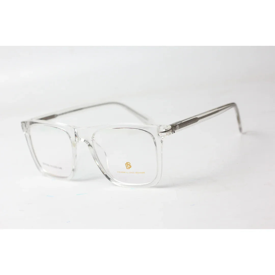 David Beckham - 2110 - White Transparent - Acetate - Square - Optics - Eyewear