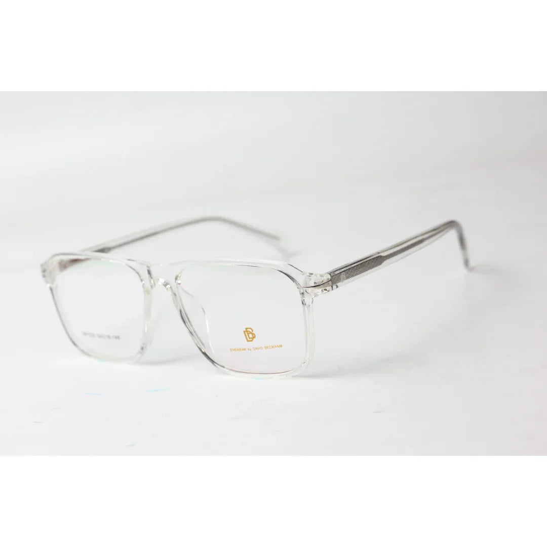 David Beckham - 2105 - Transparent White - Acetate - Rectangle - Optics - Eyewear