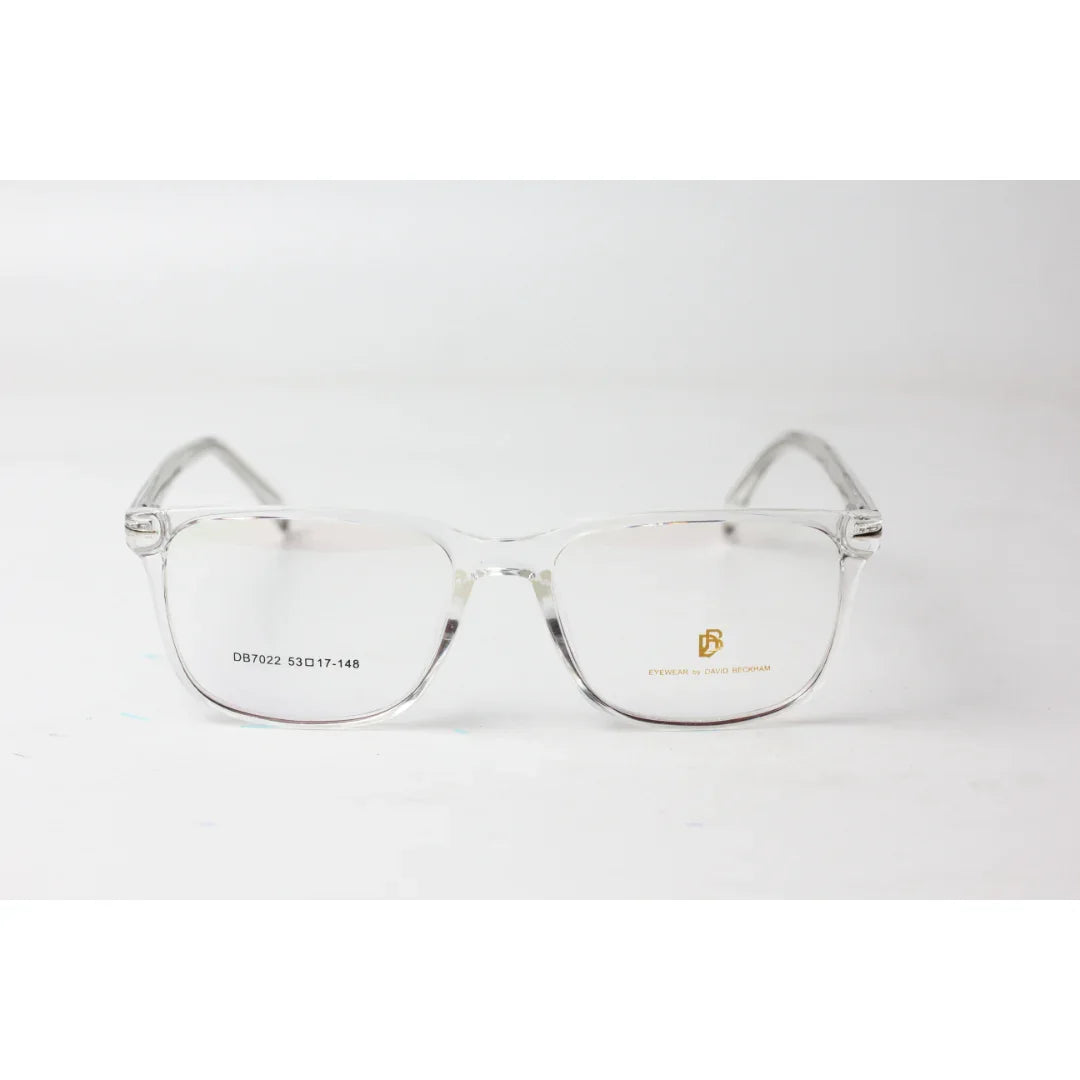 David Beckham - 2106 - White Transparent - Acetate - Rectangle - Optics - Eyewear