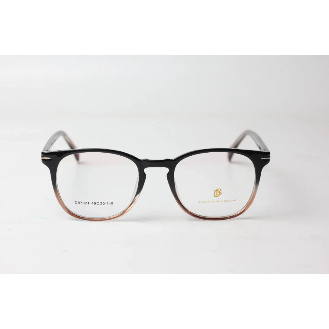 David Beckham - 2107 - Black - Brown - Acetate - Round - Optics - Eyewear
