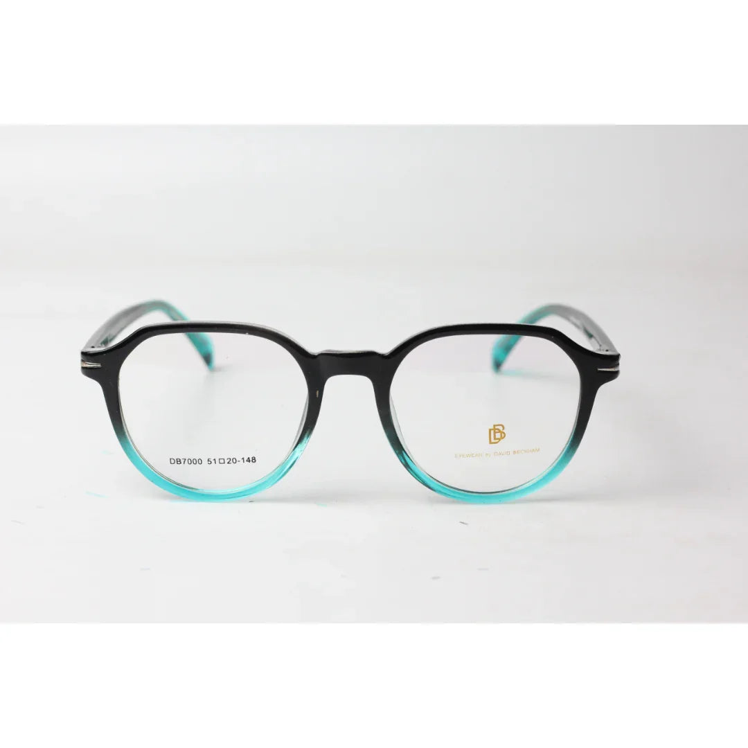 David Beckham - 2111 - Black - Blue - Acetate - Round - Optics - Eyewear