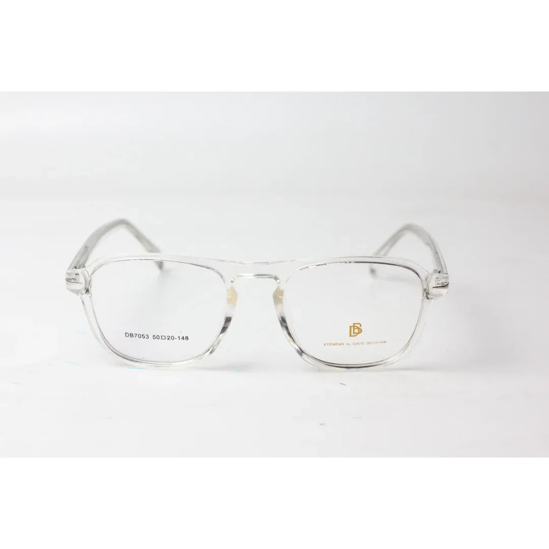 David Beckham - 2108 - Transparent White - Acetate - Round - Optics - Eyewear