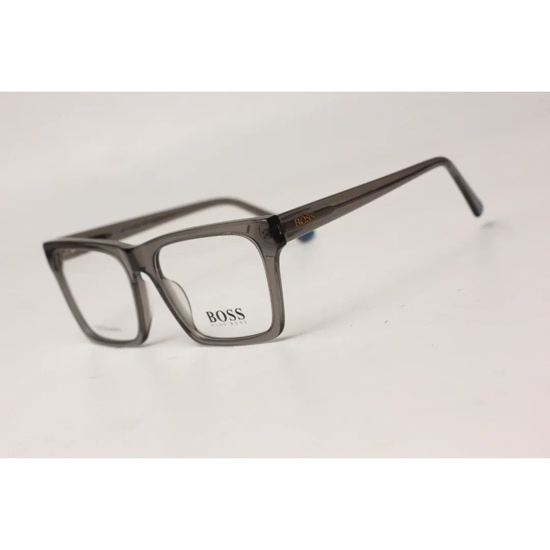 هوغو بوس - FD3305 - رمادي شفاف - أسيتات - مربع - نظارات بريميوم - نظارات 