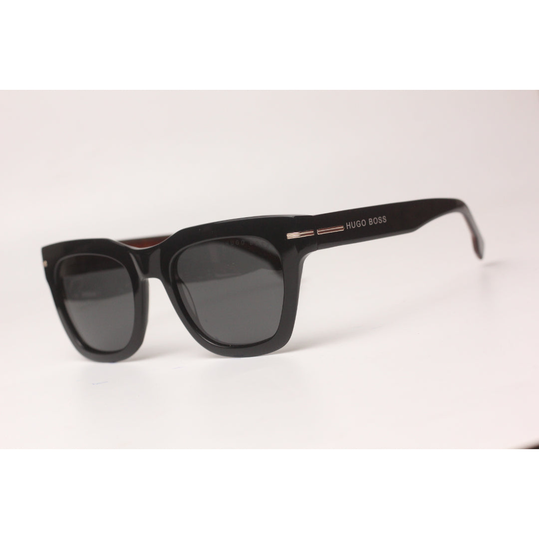 Hugo Boss - Polarized - Black - Acetate - Rounded Square - Premium Sunglasses - Eyewear