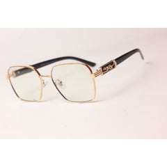 Cartier - Black- Golden  - Metal - Square - Optics - Eyewear