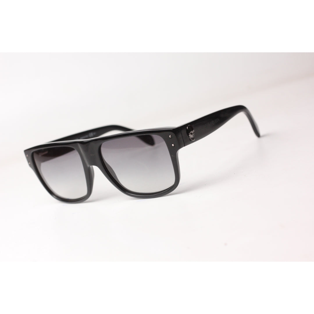 Alexander Mcqueen - AMQ 4180/S -  Black - Gradient - Acetate - Square - Premium Sunglasses - Eyewear