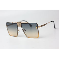 Fendi - 101 - Golden - Tropical Gradient - Metal - Square - Sunglasses - Eyewear