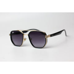 Ray Ban - 7655 - Golden - Black Gradient - Metal - Acetate - Round - Double Bridge - Sunglasses - Eyewear