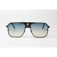 Versace - 3000 - Navy Blue - Blue Gradient - Metal - Square - Sunglasses - Eyewear