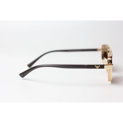 Emporio Armani - 9700 - Golden - Brown - Metal - Retro Square - Sunglasses - Eyewear