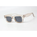 XSHADES - Angus - 7102 - Crystal Ivory - Black - Acetate - Square - Sunglasses - Eyewear