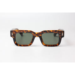 XSHADES - Angus - 7102 - Cheetah Tortoise - Green - Acetate - Square - Sunglasses - Eyewear