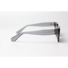 XSHADES - Angus - 7102 - Transparent Gray - Black - Acetate - Square - Sunglasses - Eyewear