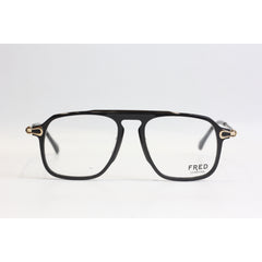 FRED - 0709 - Black - Gold - Acetate - Metal - Square - Premium Optics - Eyewear