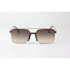 Balmain - 1302 - Brown Gradient - Golden - Light Weight - Metal - Square - Sunglasses - Eyewear