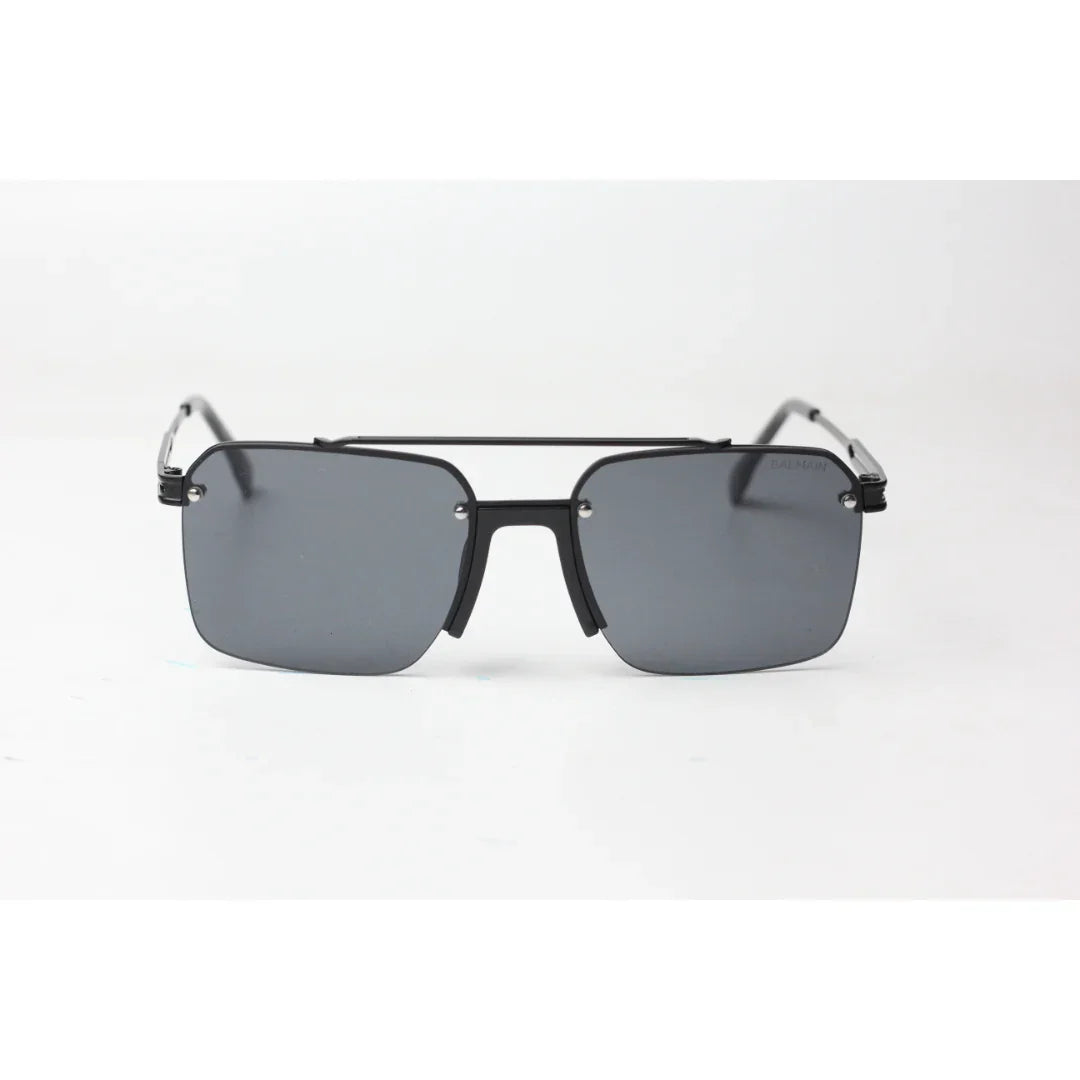 Balmain - 1302 - Black - Light Weight - Metal - Square - Sunglasses - Eyewear