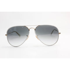 Ray Ban - RB 3026 - 62 MM - Limited Edition - White - Golden - Aviator - Metal - Round - Premium Sunglasses - Eyewear