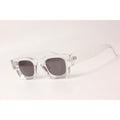 XSHADES - Rapperz - 7100 - Transparent White - Black - Acetate - Square - Sunglasses - Eyewear
