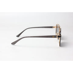Maybach - 5700 - Black - Gray Wooden Texture - Lightweight - Metal - Square - Sunglasses - Eyewear