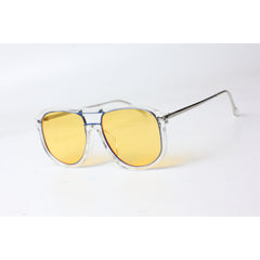Marc Jacobs - 9500 - Transparent - Nightvision - Yellow - Metal - Acetate - Round - Aviator - Sunglasses - Eyewear