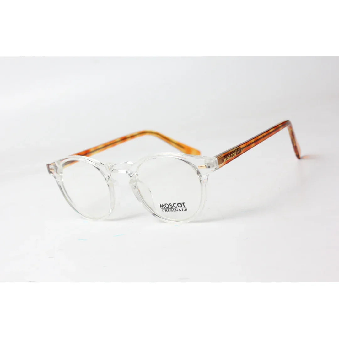 Moscot - MILTZEN - Transparent White - Brown -  Acetate - Round - Optics - Eyewear