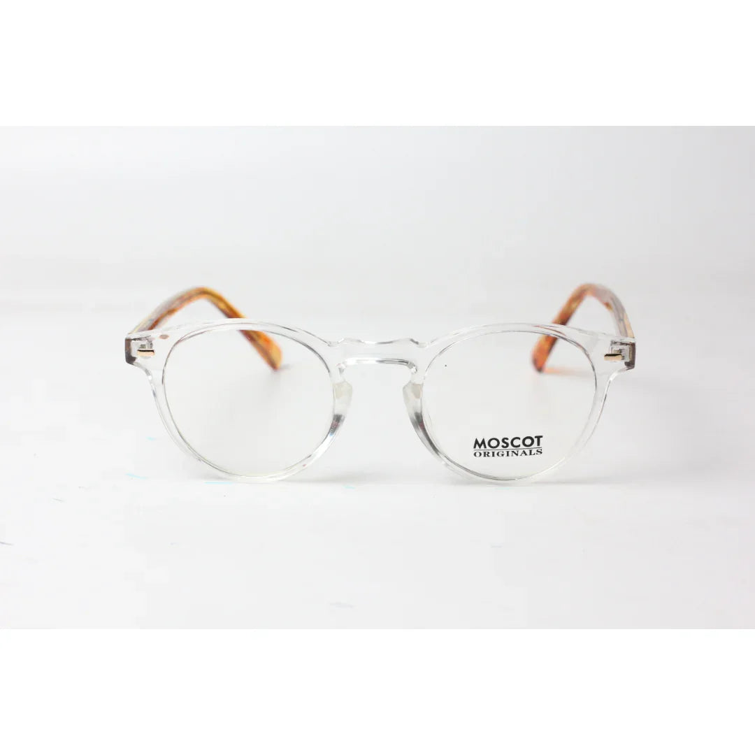 Moscot - MILTZEN - Transparent White - Brown -  Acetate - Round - Optics - Eyewear