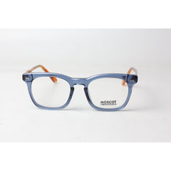 Moscot - LUTTO - Transparent Blue - Brown - Acetate - Rounded Square - Optics - Eyewear