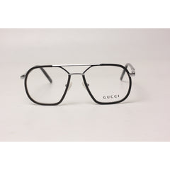 Gucci - Silver - Black - Acetate - Metal - Aviator Round - Premium Optics - Eyewear