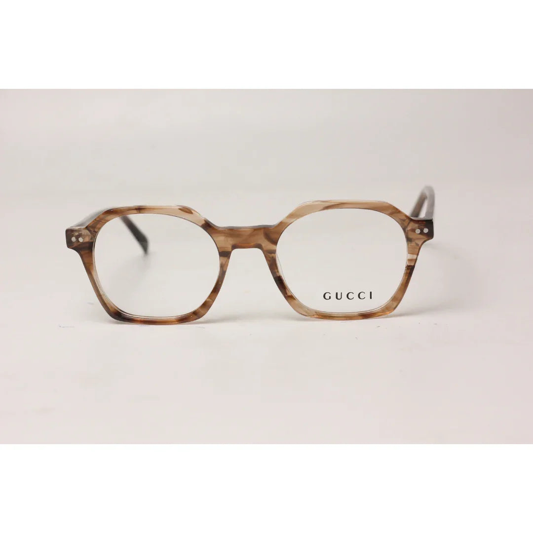 Gucci - 5005 - Marble Brown - Acetate - Hexagonal Round - Premium Optics - Eyewear