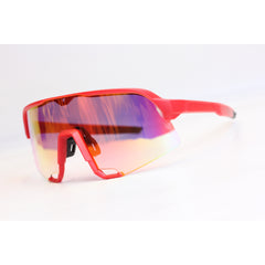 Sportix - Red - Orange Mercury  - TR - Light Weight - Sports - Curved - Rectangle - Sunglasses - Eyewear