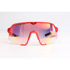 Sportix - Red - Orange Mercury  - TR - Light Weight - Sports - Curved - Rectangle - Sunglasses - Eyewear