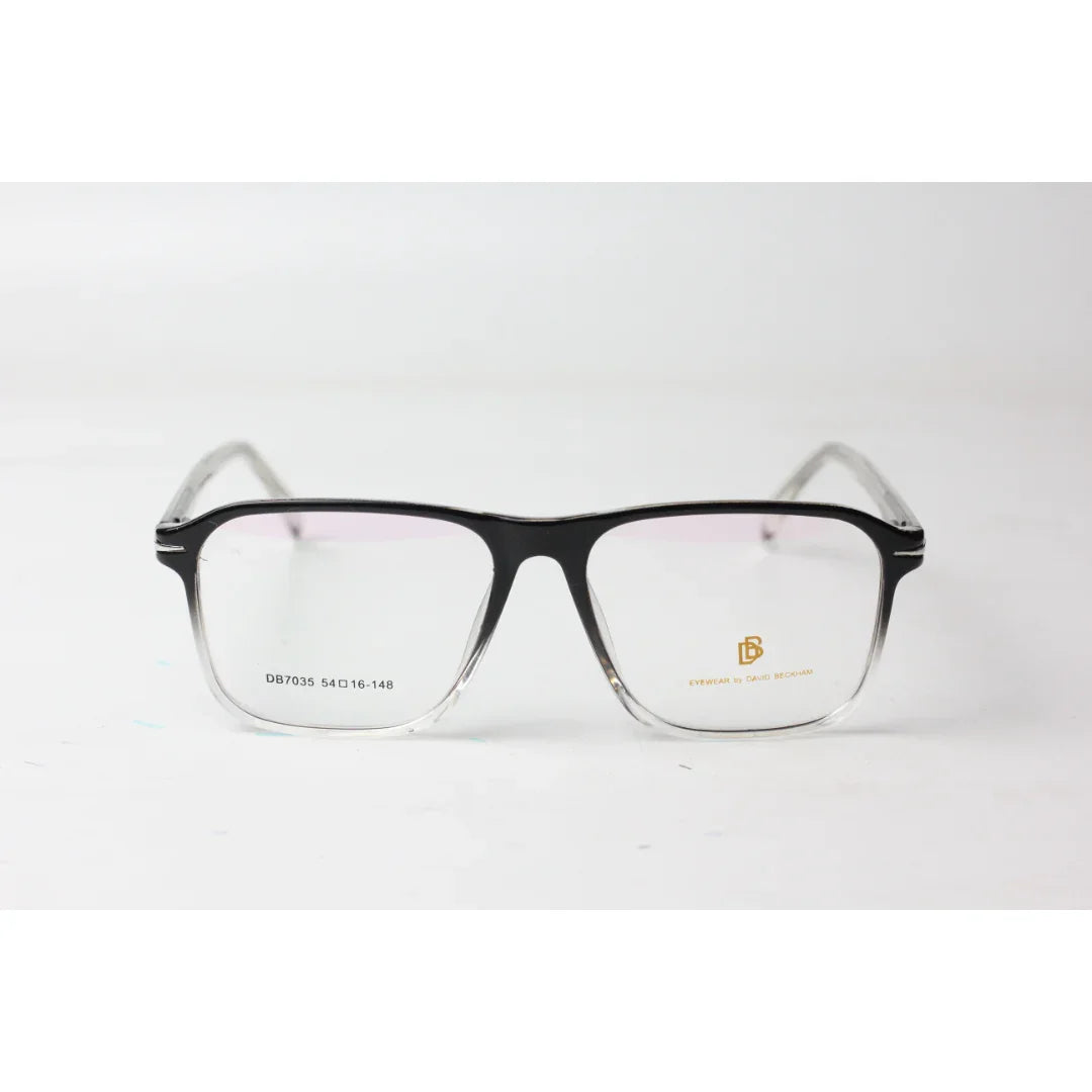 David Beckham - 2105 - Black - White Transparent - Acetate - Rectangle - Optics - Eyewear