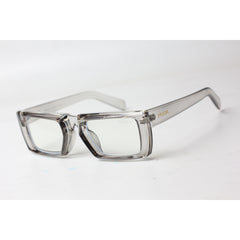 Prada - Trojan - 3005 - Bold - Gray Transparent - Rectangle - Optics - Eyewear