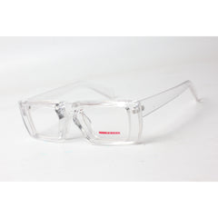 Prada - Trojan - 3005 - Bold - White Transparent - Rectangle - Optics - Eyewear