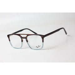 Ray Ban - Aurora - 6491 - Woody Brown - Crystal Blue - Acetate - Square - Optics - Eyewear