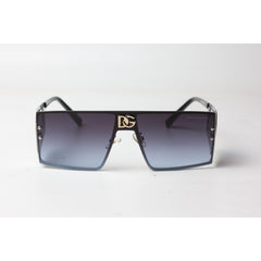 Dolce & Gabbana - Silver - Blue Gradient - Side Punk - Metal - Rectangle - Sunglasses - Eyewear