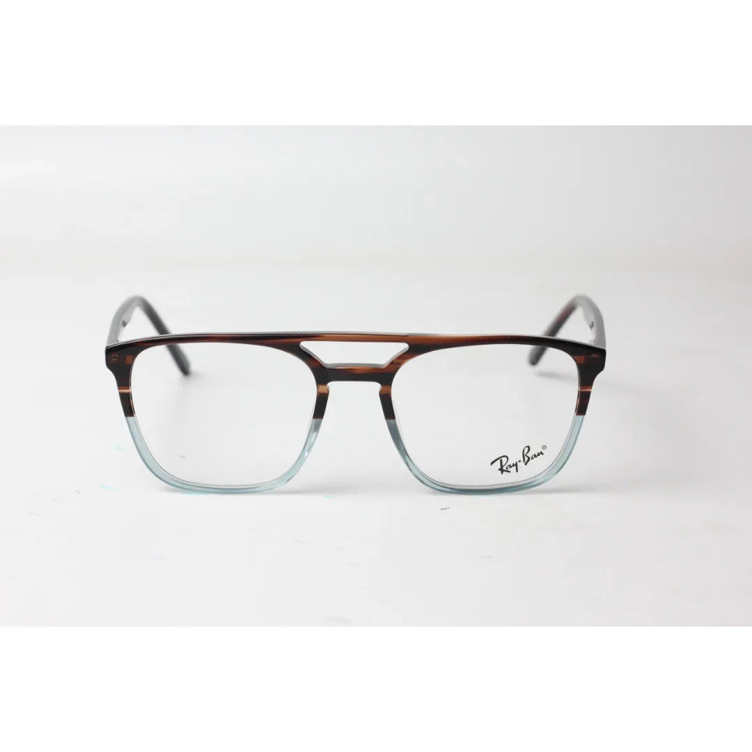 Ray Ban - Aurora - 6491 - Woody Brown - Crystal Blue - Acetate - Square - Optics - Eyewear