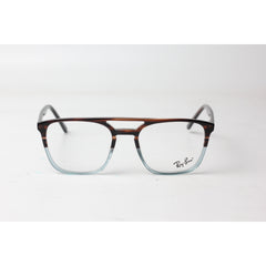 Ray Ban - Aurora - 6491 - Woody Brown - Crystal Blue - Acetate - Square - Optics - Eyewear