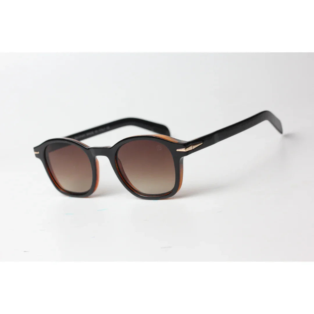 David Beckham - 4001 - Brown - Gradient - Acetate - Round - Sunglasses - Eyewear