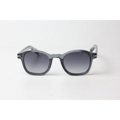 David Beckham - 4001 - Transparent Gray - Black Gradient - Acetate - Round - Sunglasses - Eyewear