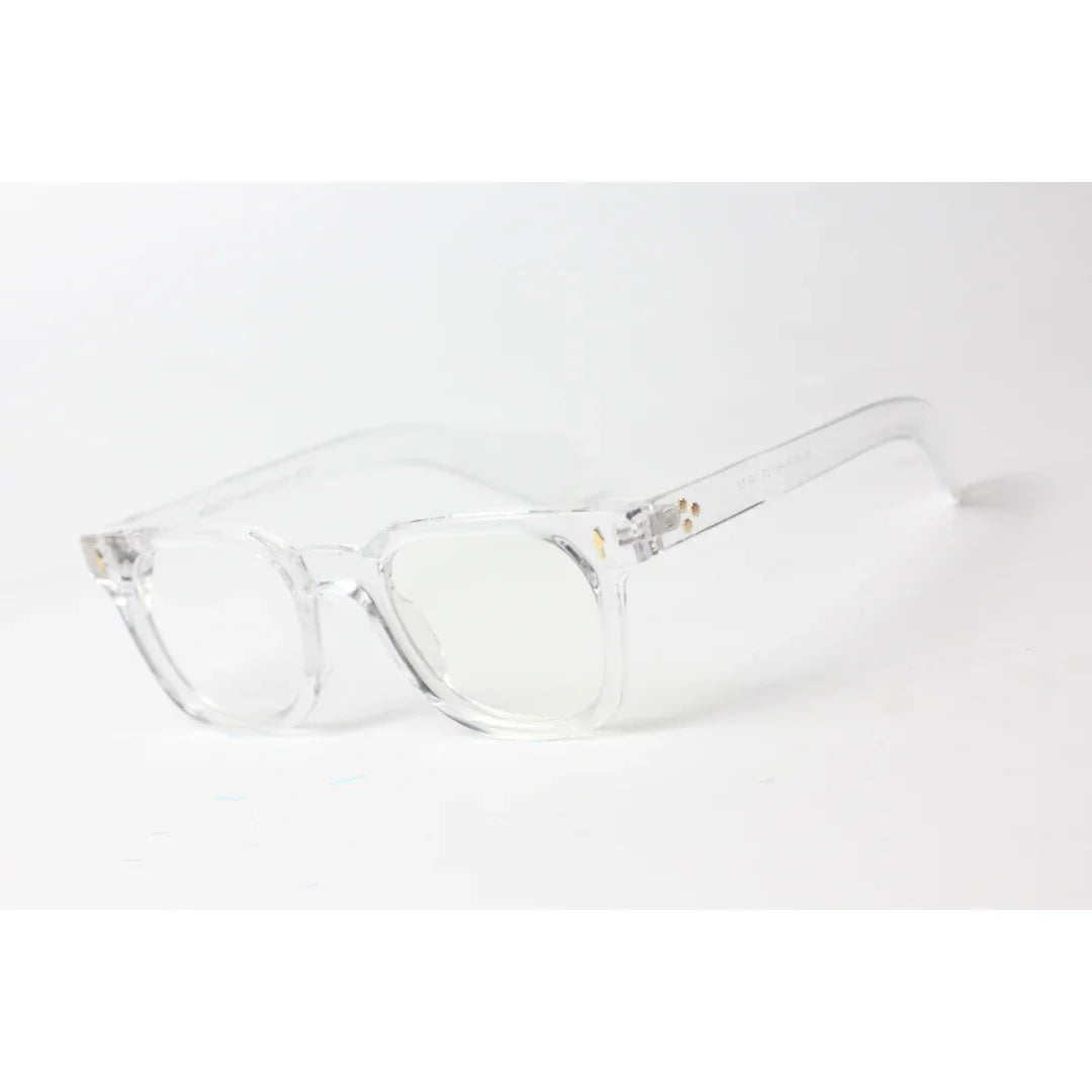 Moscot - ZAYDE - Transparent White - Acetate - Rounded Square - Optics - Eyewear