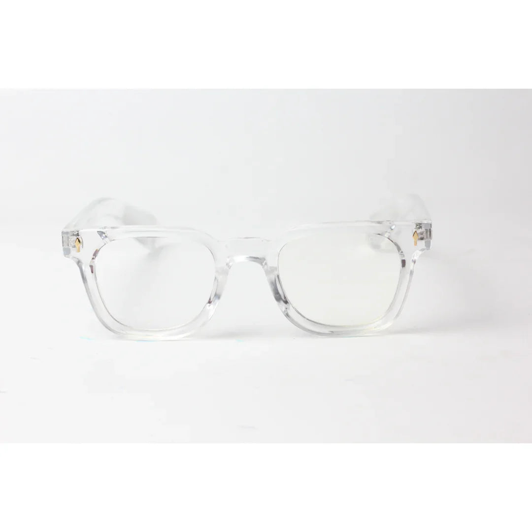 Moscot - ZAYDE - Transparent White - Acetate - Rounded Square - Optics - Eyewear