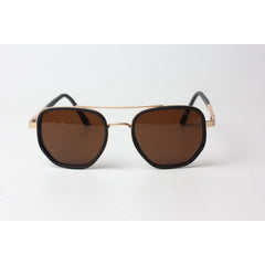 Prada - 5222 - Brown - Golden - Metal - Acetate - Round - Sunglasses - Eyewear