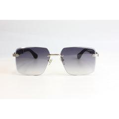 Cartier  - CT0365S - Wooden Black - Silver - Rimless -  Rectangle - Premium Sunglasses - Eyewear