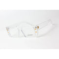 Balmain - 1999 - Transparent White - Bold -  Acetate - Rectangle - Optics - Eyewear