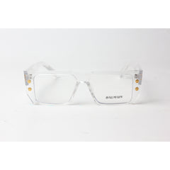 Balmain - 1999 - Transparent White - Bold -  Acetate - Rectangle - Optics - Eyewear