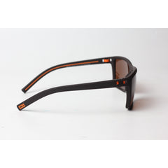 OGA - 467 - Matt Brown - Orange - Polarized - Light Weight - Curved - Acetate - Rectangle - Sunglasses - Eyewear